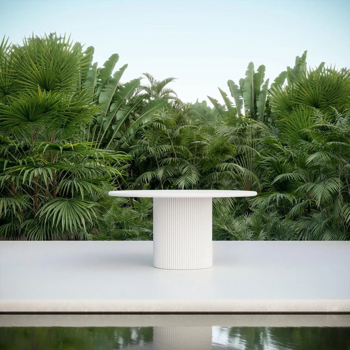 Azzurro Living White Palma 60" Dining Table Dining Tables PMA-A17DTRD-T60-K