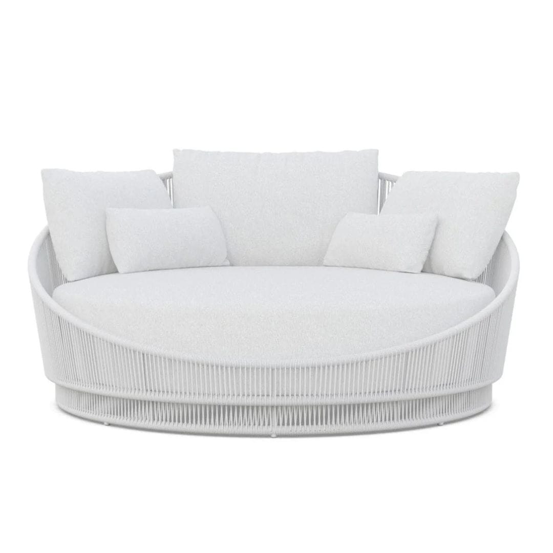 Azzurro Living White Palma Day Bed Lounge Day Bed Lounge PMA-TR17DB-CU