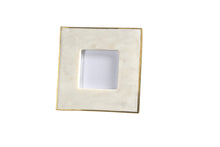 BidK Home 3.5 x 3.5 Marble Picture Frame with Brass Edge 120164
