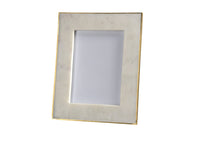 BidK Home 5 x 7 Marble Picture Frame with Brass Edge 120166