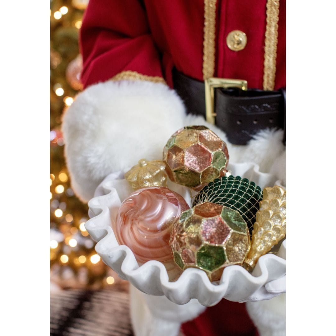 BidK Home Carved Marble Lotus Bowl Decorative Bowls 790685