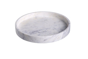 BidK Home Large Round Marble Tray Decorative Trays 790509
