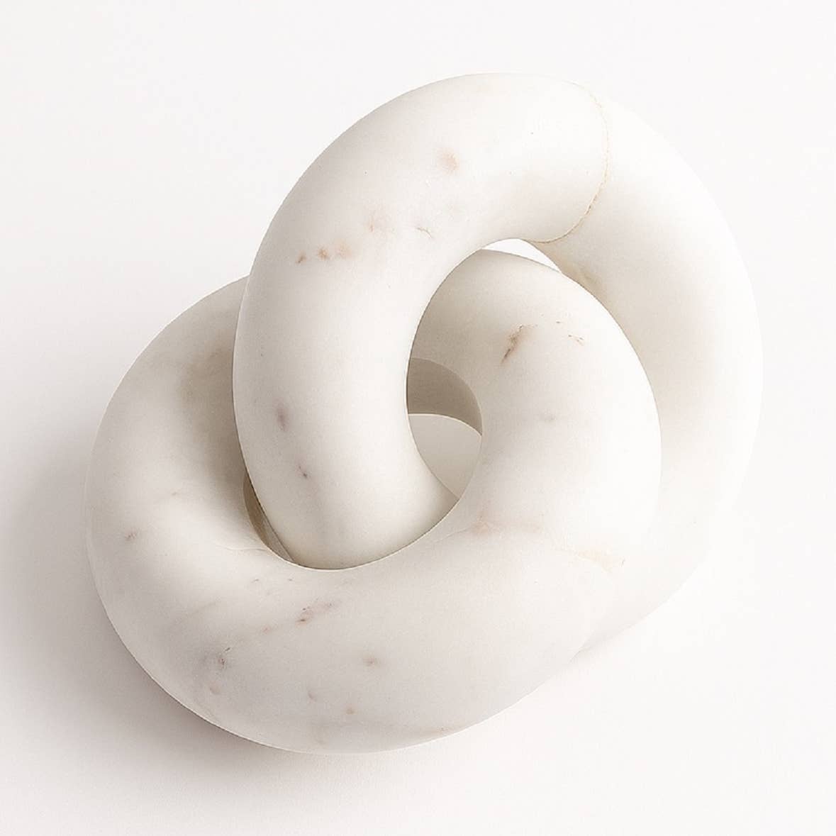 BidK Home Marble Round Knot Sculptures