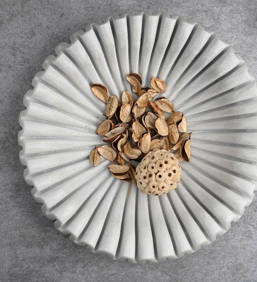 Marble Ruffled Bowl - secondary