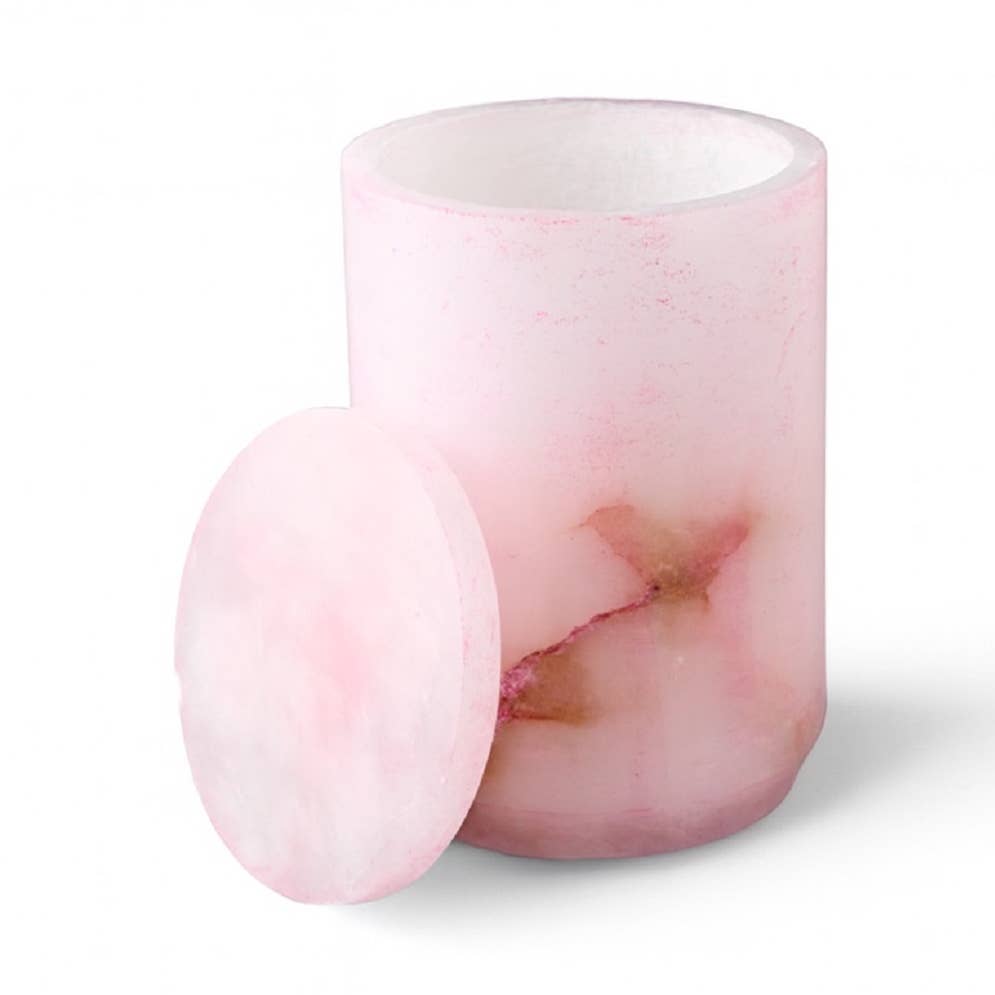 BidK Home Pink Alabaster Canister Canisters