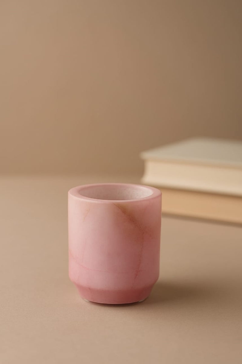 BidK Home Pink Alabaster Votive Canisters 793058