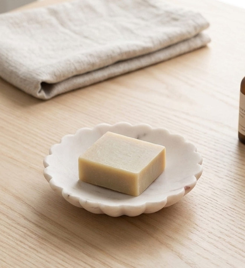 White Marble Soap Dish - secondary