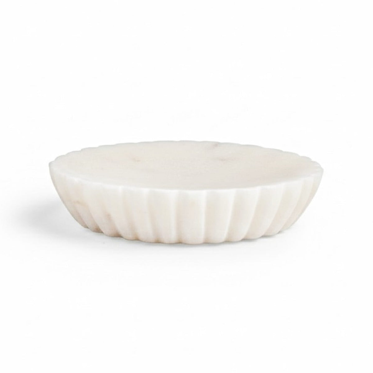 BidK Home White Marble Soap Dish Decor 792950