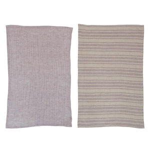 Bloomingville Cotton Lavendar Tea Towels Tea Towels AH2211A