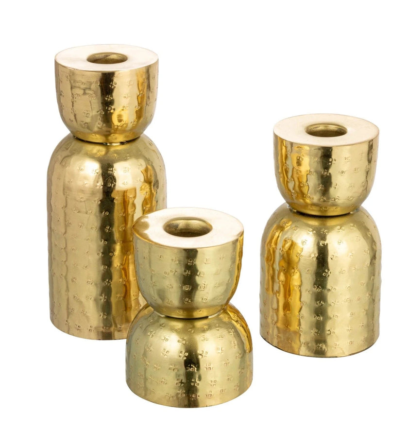 Hammered Gold Candle Holder - secondary