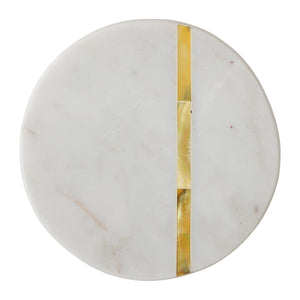 Bloomingville Marble Coaster Set with Metal Inlay Coasters AH0019