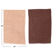 Bloomingville Putty & Aubergine Linen Tea Towels Cloth Napkins AH2924