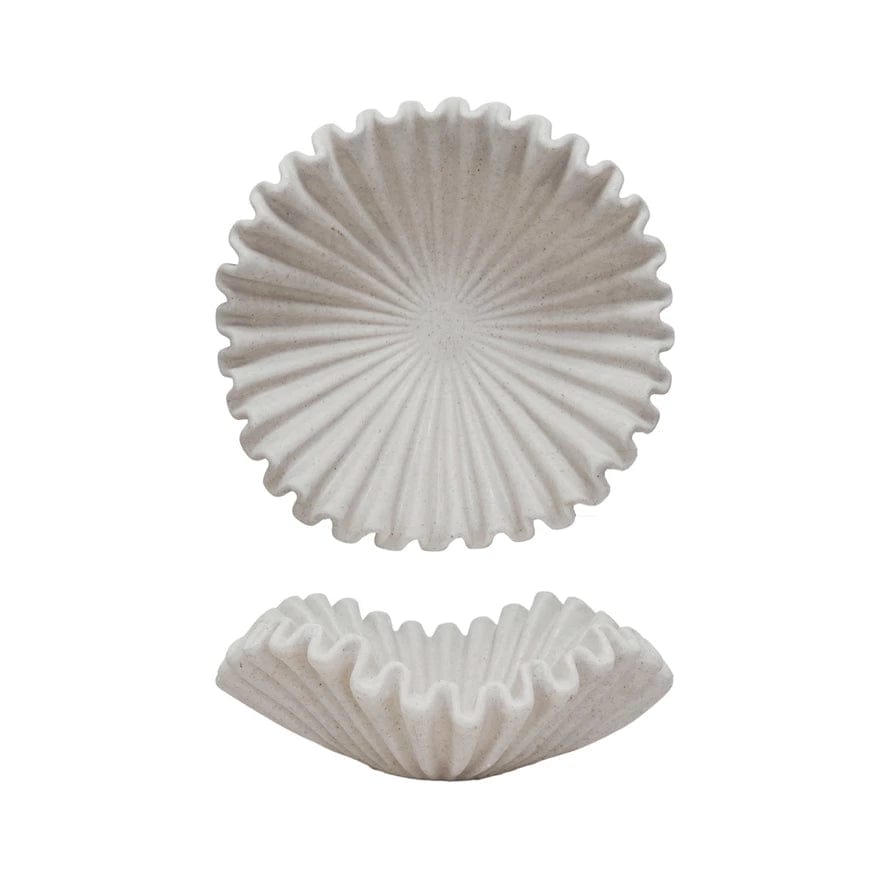 Bloomingville Resin Ruffled Bowl Bowls AH3518