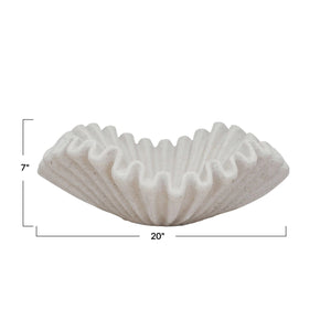 Bloomingville Resin Ruffled Bowl Bowls AH3518