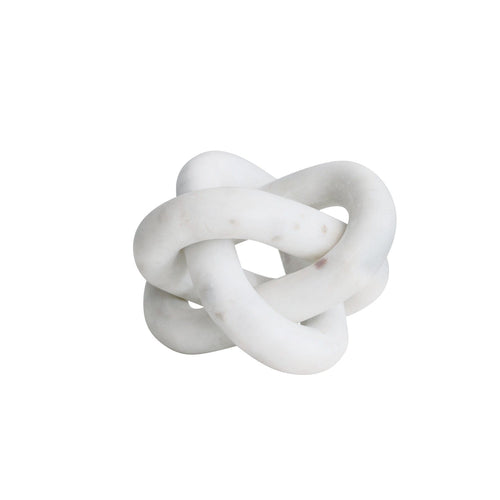 Bloomingville White Marble Chain Knot Decorative Objects AH2907