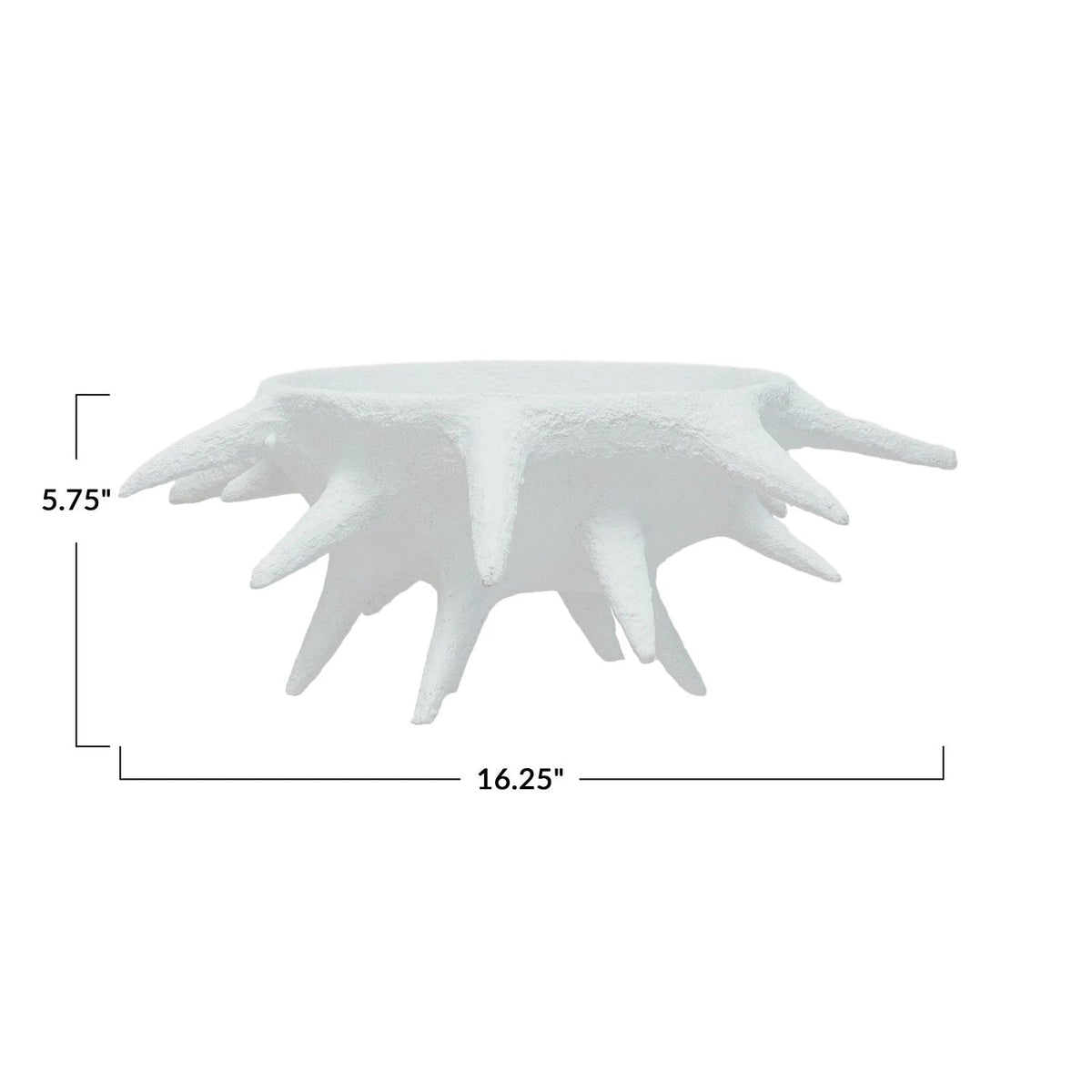 Bloomingville White Spike Bowl Sculptures AH3517