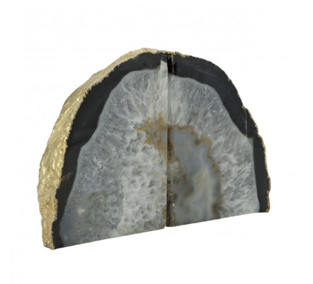 Blue Ocean Traders Gold Edge Agate Bookend LD029