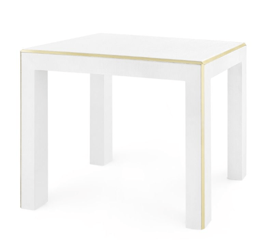 Bungalow 5 White Lauren Side Table Accent Tables LAU-100-539