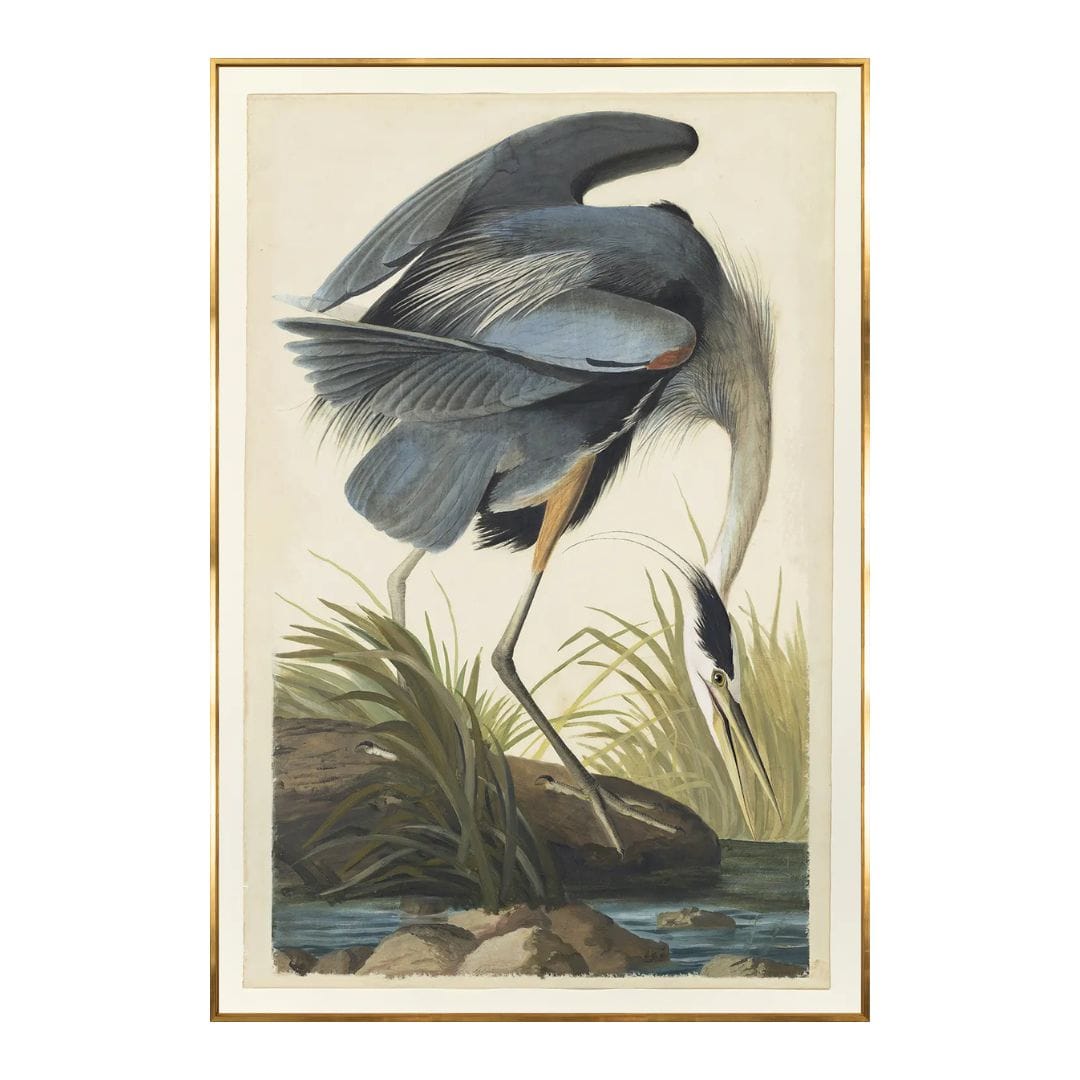Celadon Art Blue Heron Artwork 15784