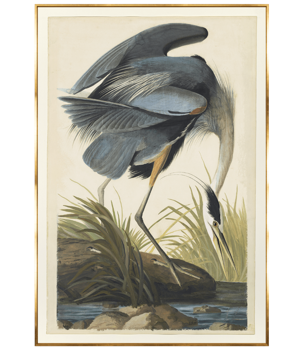 Celadon Art Blue Heron Artwork 15784