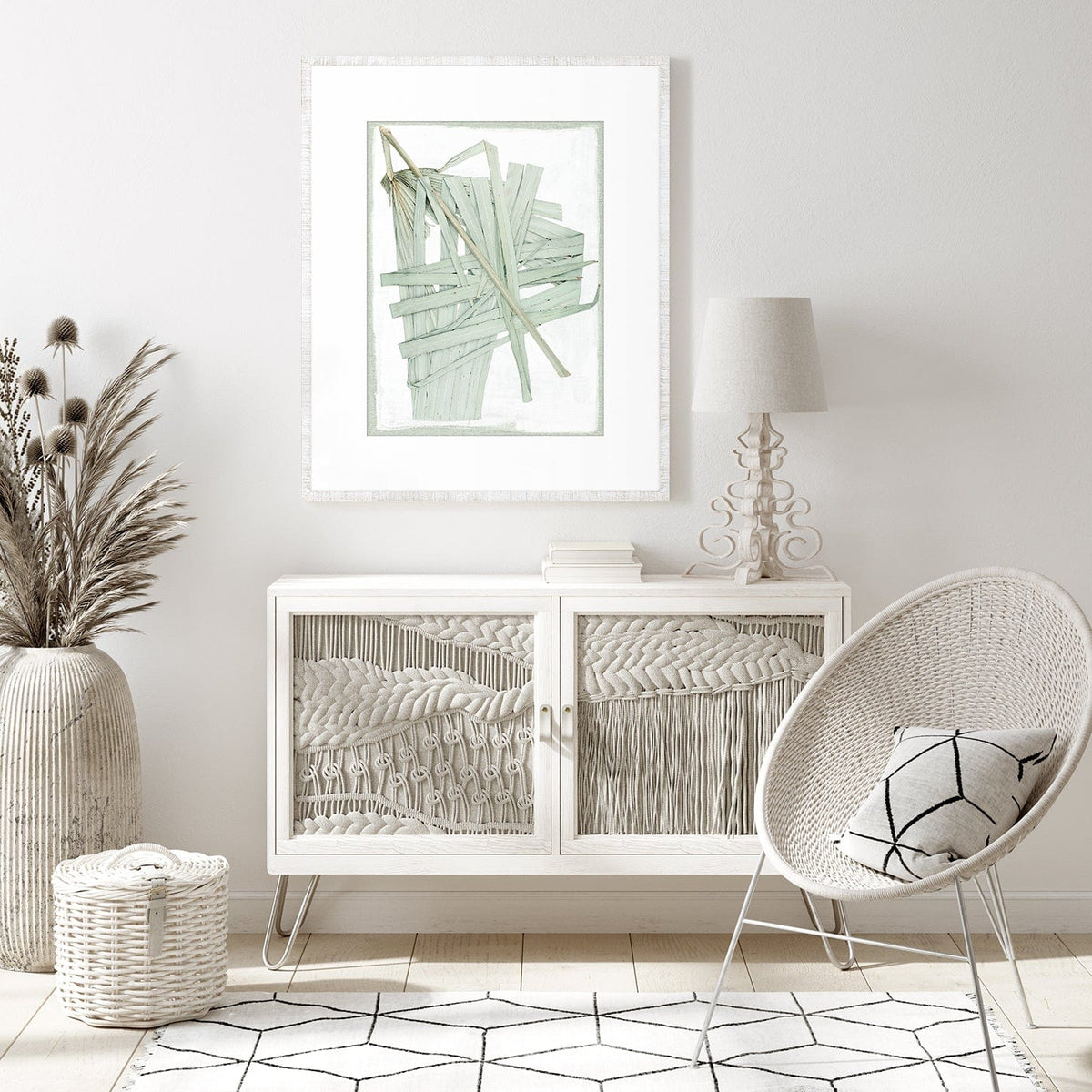 Celadon Art Pressed Palm 2 - Biscay Artwork 20121