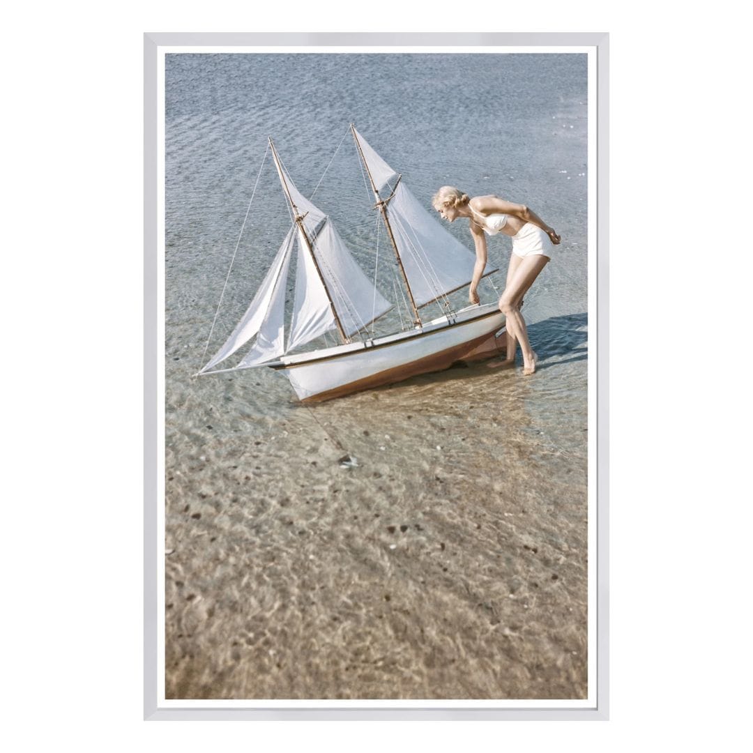 Celadon Art Schooner & Model Art Artwork 22019
