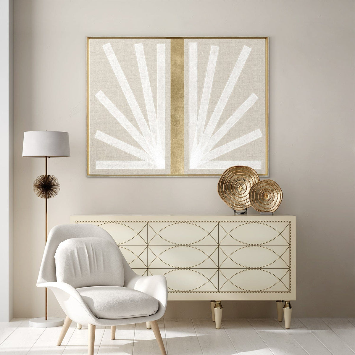 Celadon Art Zen Reflection Artwork 17965