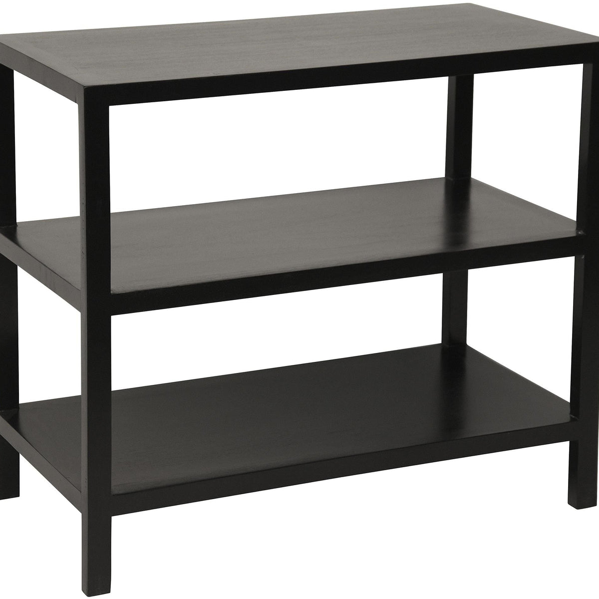 CFC/Noir Black 2-Shelf Side Table Accent Tables GTAB235HB