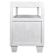CFC/Noir Side Table with Sliding Tray Accent Tables GTAB243WH