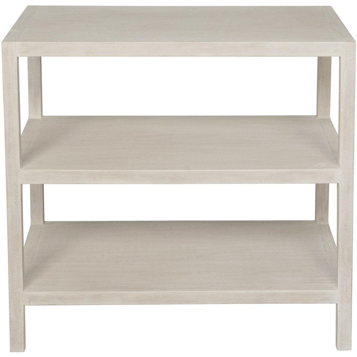 CFC/Noir White Wash 2-Shelf Side Table Accent Tables GTAB235WH