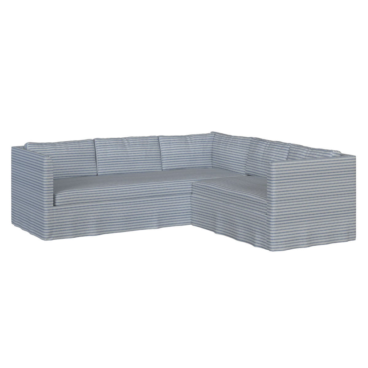 Coley Home The Bradley Return Loveseat Sectional - Slipcover Only Slipcovers