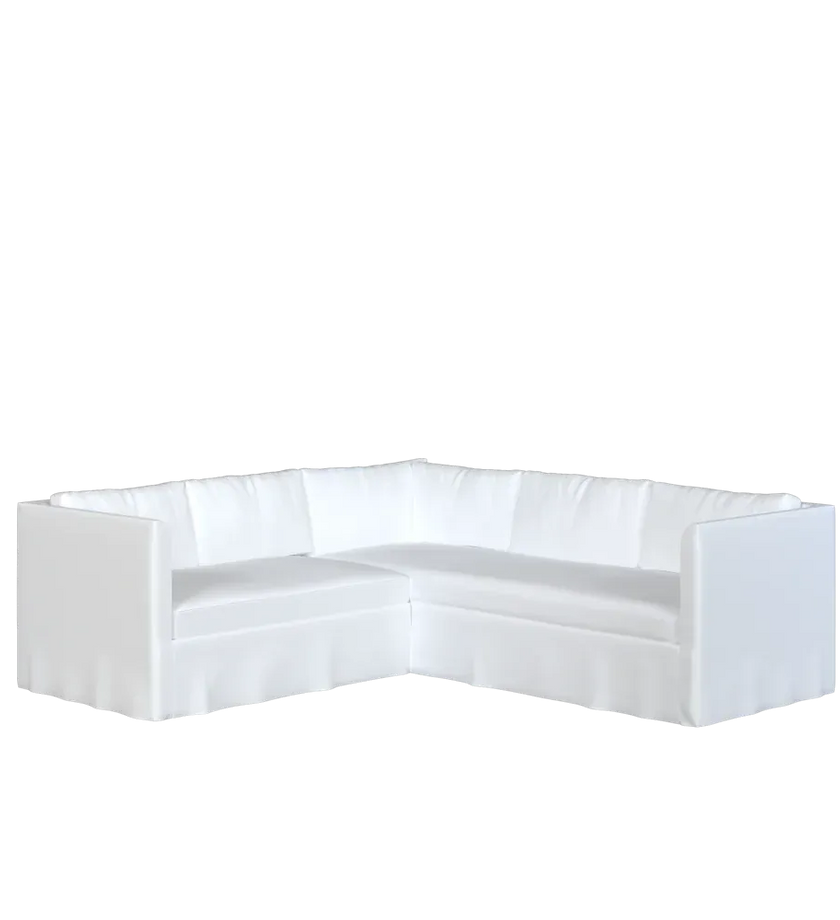 The Bradley Return Loveseat Sectional - Slipcover Only
