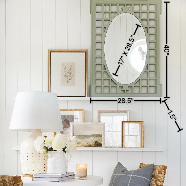 Cooper Classics Garden Mirror in Sage Wall Mirrors 42377