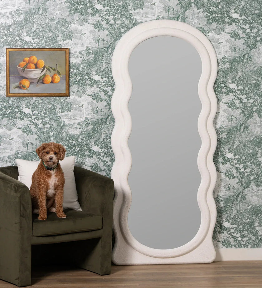 Lana White Floor Mirror - secondary