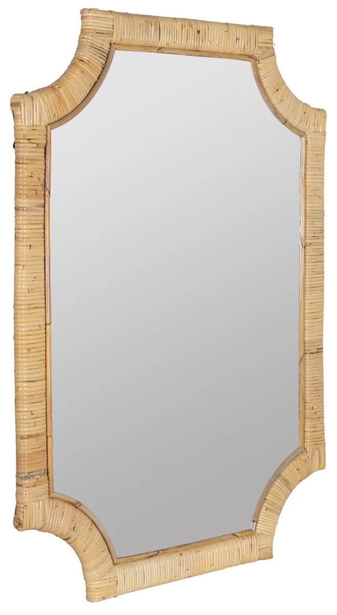 Cooper Classics Lina Rattan Wall Mirror Wall Mirrors 42030