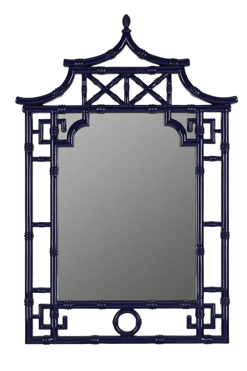 Cooper Classics Navy Blue Shing Wall Mirror Wall Mirrors 41032