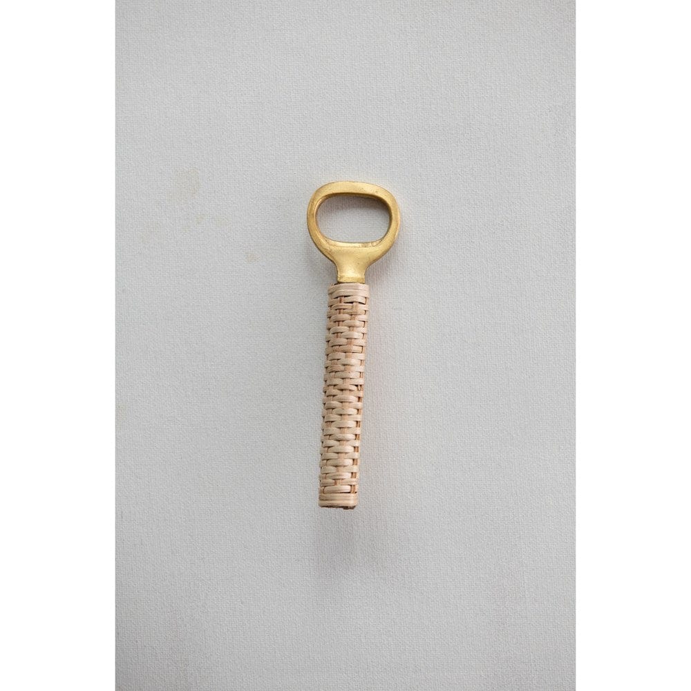 Creative Co-op Bamboo Wrapped Bottle Opener DF3548