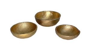 Creative Co-op Brass Cast Aluminum Bowls DF0790