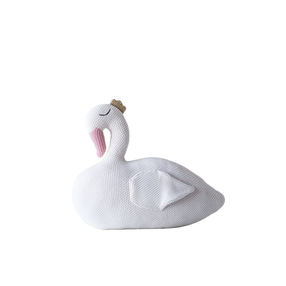 Creative Co-op Cotton Swan Pillow Kids DF0762