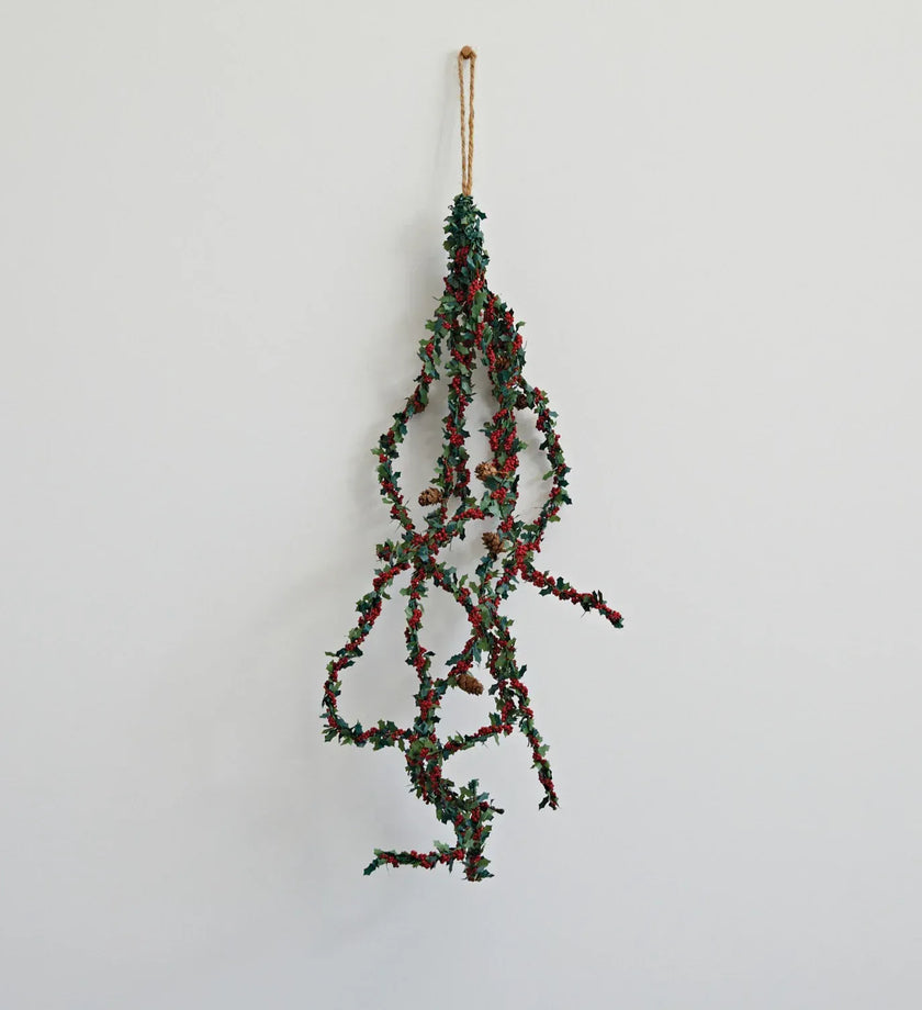 Faux Holly Leaf Spray - secondary