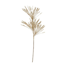 Creative Co-op Faux Long Needle Pine Spray with Glitter, Champagne Faux Branches XS3303