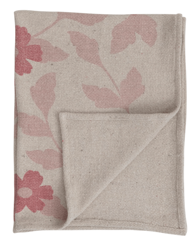 Creative Co-op Flowers Baby Blanket Baby & Toddler df5481