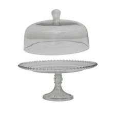Creative Co-op Glass Cake Stand DF3510