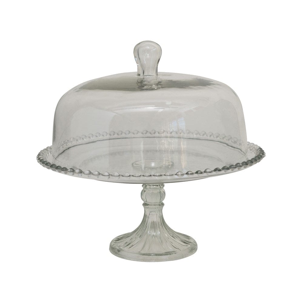 Creative Co-op Glass Cake Stand DF3510