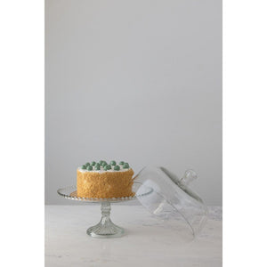 Creative Co-op Glass Cake Stand DF3510