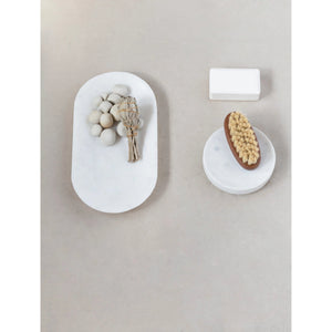 Creative Co-op Marble Sink Tray Decorative Trays DF5721