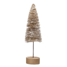 Creative Co-op Sisal Brush Tree w/ Faux Snow Seasonal & Holiday Decorations