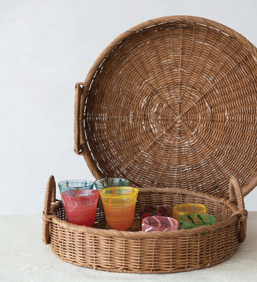 Woven Rattan Trays - secondary