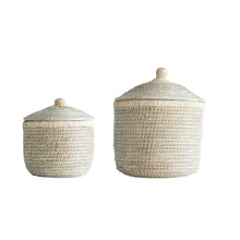 Creative Co-op Woven Seagrass Storage Baskets