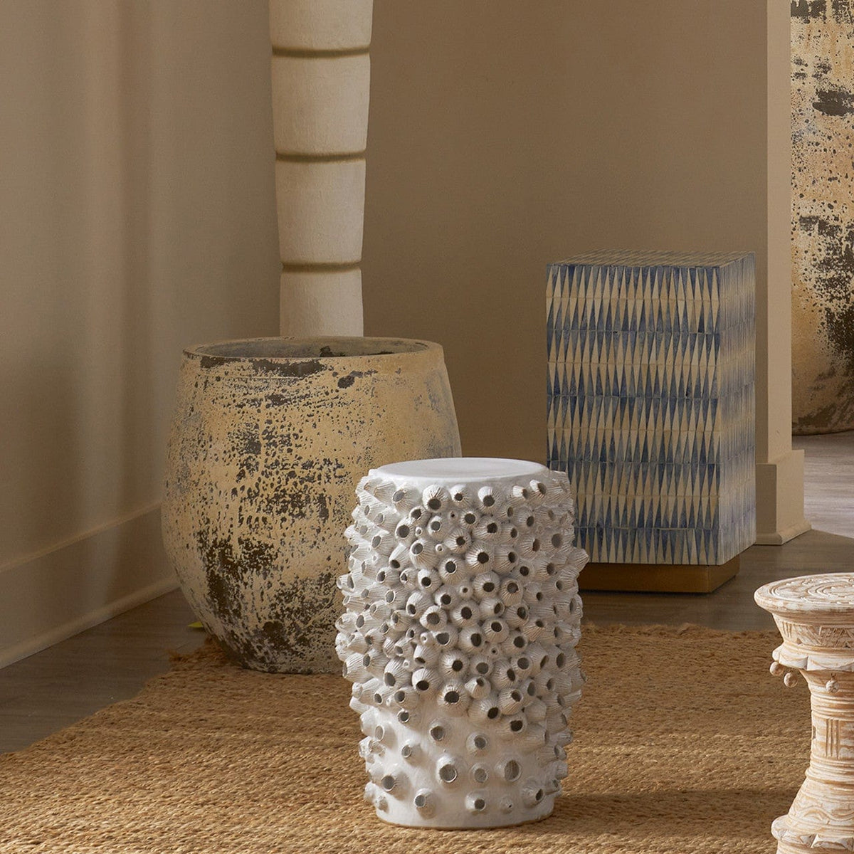 Currey & Company Barnacle Table Accent Tables 2000-0033